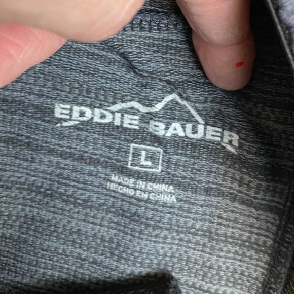 Eddie Bauer Mens Shorts Large Gray Elastic Waist Casual - Picture 5 of 6